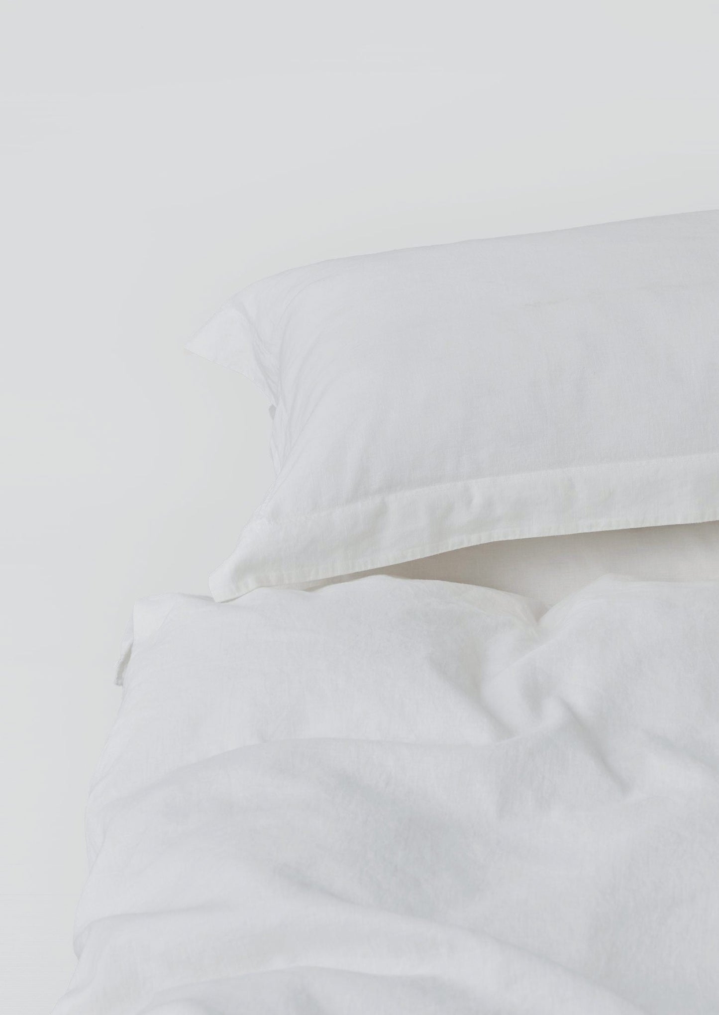 Washed Linen Cotton Duvet Cover | Ecru